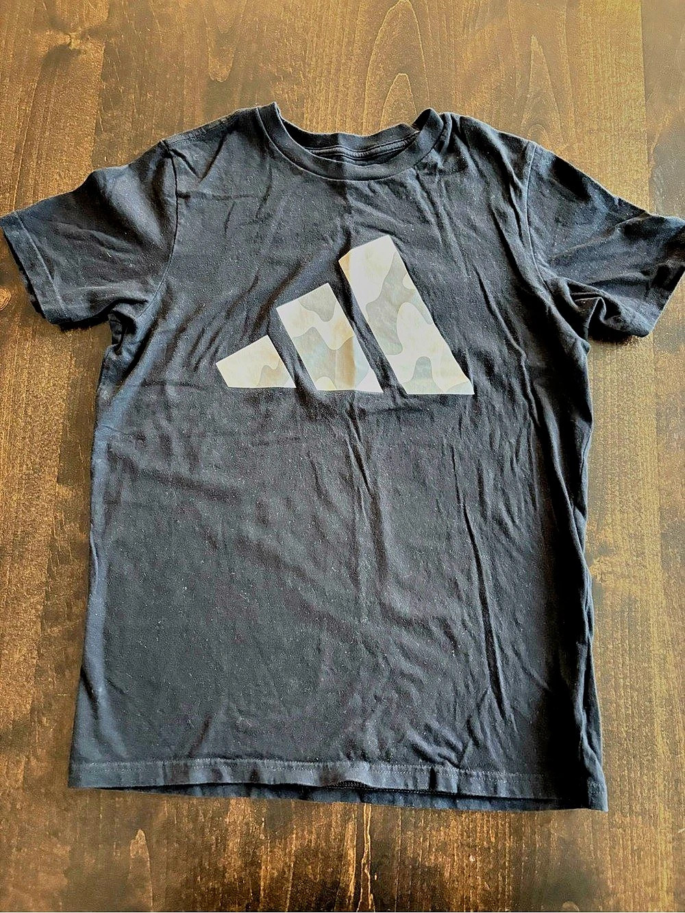 Adidas Camo Badge of Sport Graphic Tee Black Large
